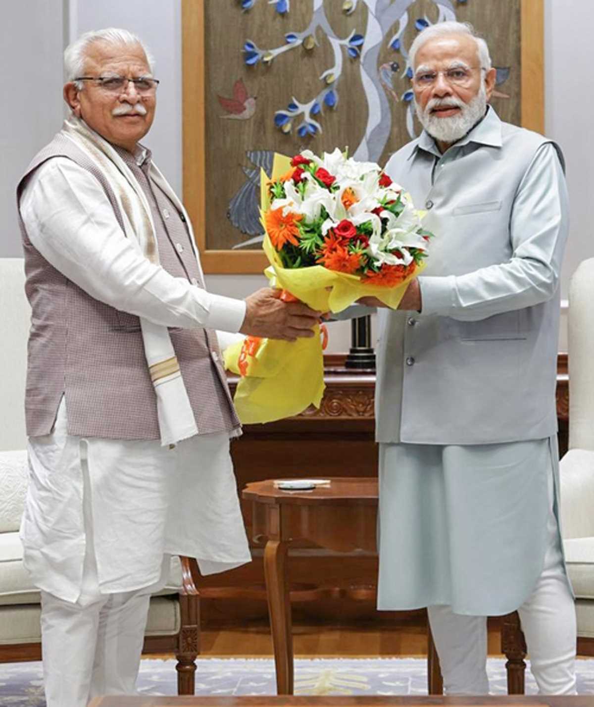 हरियाणा सीएम मनोहर लाल ने की पीएम मोदी से मुलाकात